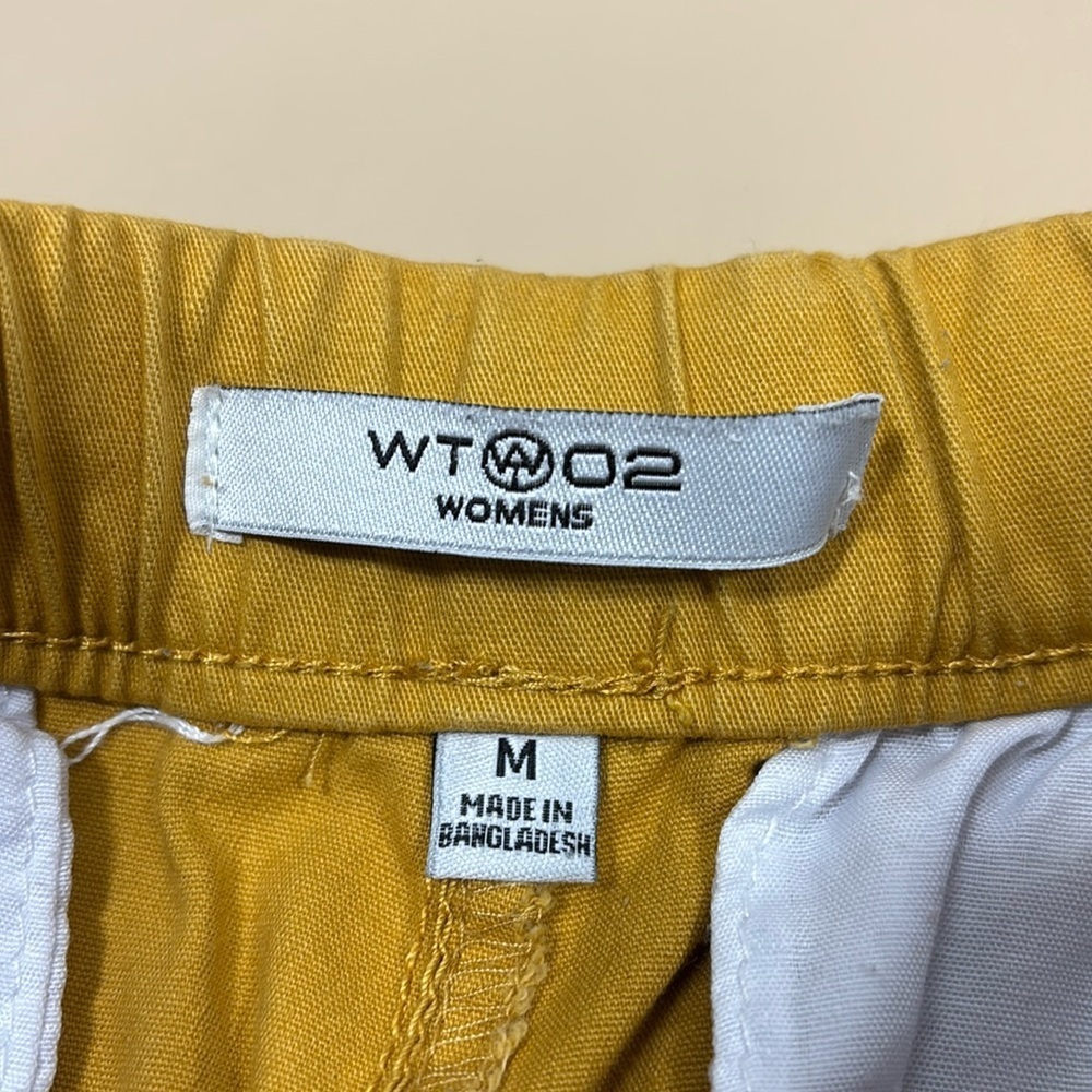 WT02 elastic waist and bottom Mustard Yellow Pants​​​ - Picture 3 of 8